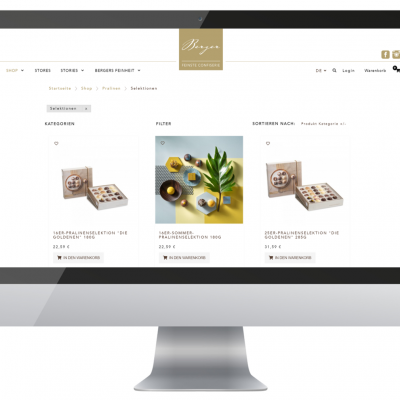 APSO Webshop bei Berger Feinste Confiserie