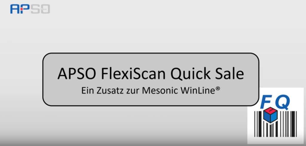 APSO FlexiScan Quick Sale Video